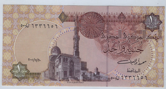 Egypt 1 pound 20.11.2001 Double Radar&Book ends 6336 656.FN12      