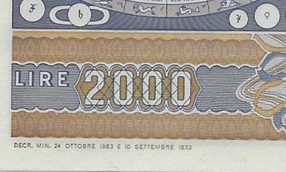 Italy,2000 Lire,L.1973 (24-10-1983),P-103 (103c),UNC Gallileo.(MI1/452)