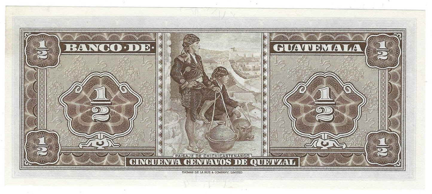 1969 Guatemala .50 Cincuenta AUNC.
G1D