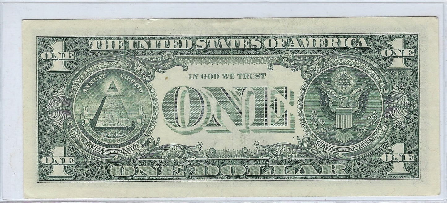 US$1 FRN Fancy Star note*Birthday* 1994 Kansas 11K XFine.FNB5