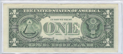 US$1 FRN  Fancy Star note*Birthday* 1974 Kansas 11K XFine.FNB7