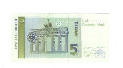 Germany 5 Deutsche Mark 1991 P 37*Replacement UNC.RG8