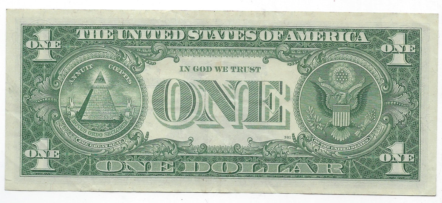 US$1 Silver Certificate 1957A Star Note *Replacement * XF Fancy SN Lucky 777. (57B)