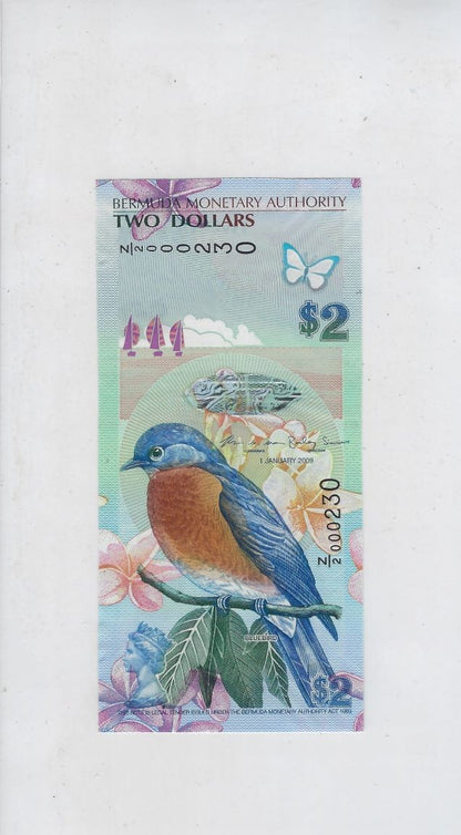 Bermuda $2 Hybrid Polymer 2009 REPLACEMENT Z/0 Mehilba RB9 UNC. RB3