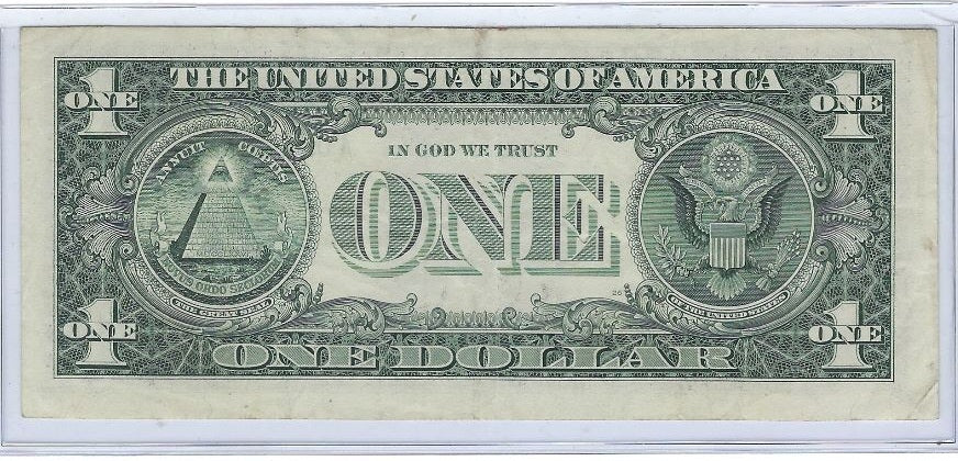 US$1 FRN Star note Boston 1A Fancy SN Radar 01107011 VF. V32