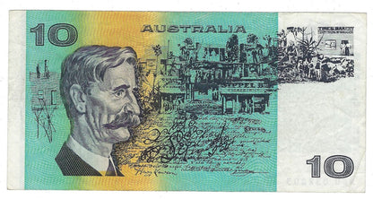 Australia $10 P45f  VF 1990 Fancy SN  Book ends Double Digits 03 28 03 Worth $ 90.FNA1