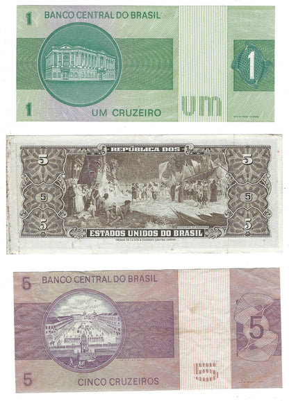 Brasil CLEARANCE lot of 6 Different Early Issues Average AUNC.B1C