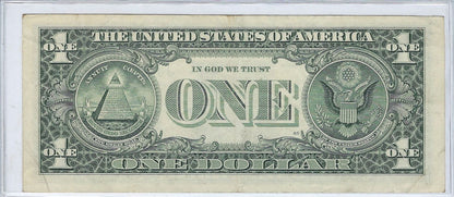 US$1 FRN Star note 10 J Kansas City Fancy SN Quad 5555 VF.FN37?