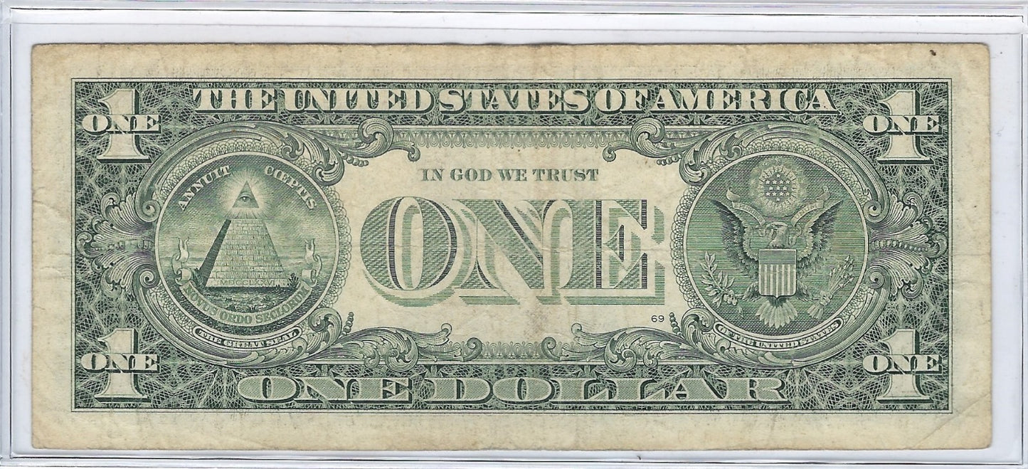 US$ 1 FRN STAR , Fancy SN TRIO 000 Including Lucky 8 8 [10 J Kansas City] VF.FN67