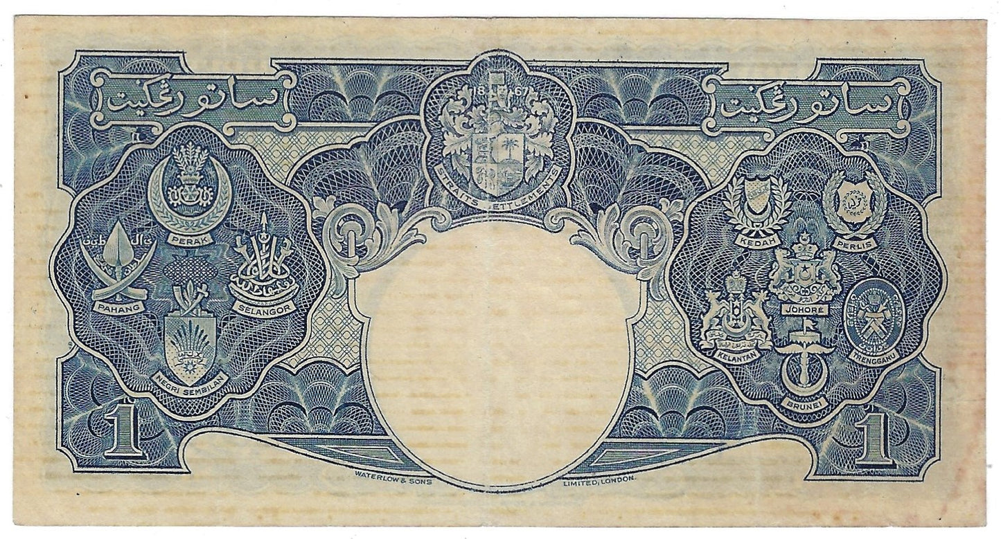 MALAYA ( 1.7.1941 RARE) ,P11,$1 HIGH GRADE ,GEF+ Kg GeorgeVI. MA4a