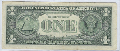 US$1 FRN , Fancy SN Trio 111 & Birthday November 13 1961, Star Note ,B2, VF+.FNB10