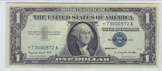 US$1 Silver Certificate 1957A STAR Note High Grade .FN106