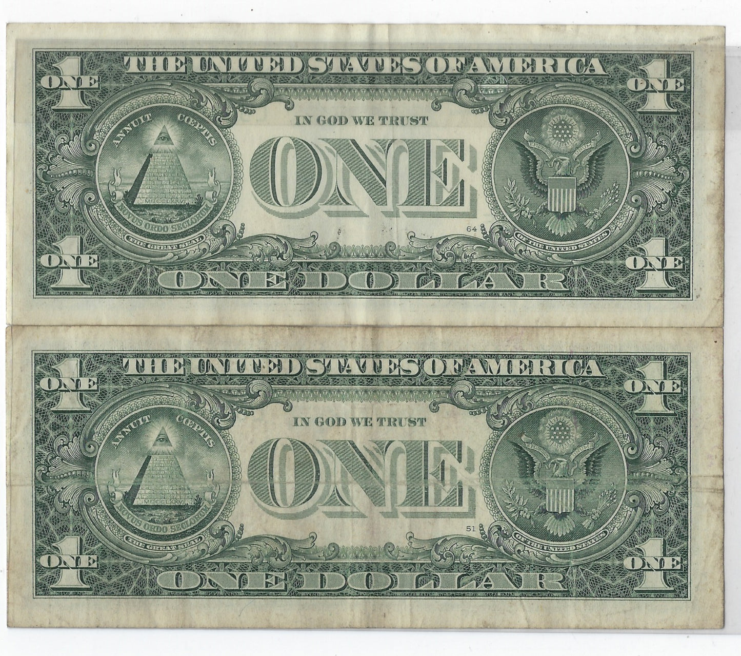 US$1 FRN San Francisco 12L Fancy SN Double Bookends x 2 ( 05------05 &50------50) VF + FREE Gift( READ more).FN204