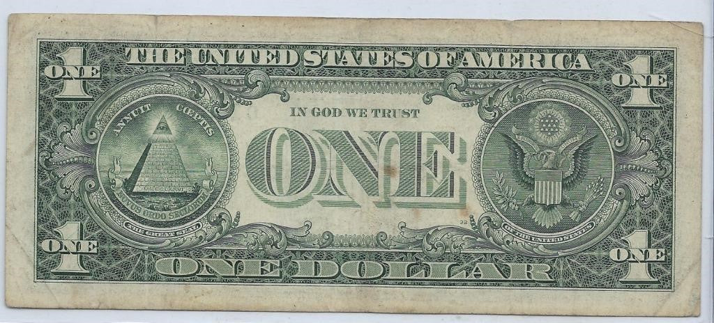 US$1FRN Washington Fancy SN DATE 1939 10 28 Read More in Description Philadelphia 3C F.R1Z