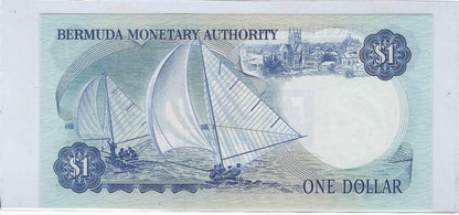 Bermuda $1(2.1.1982 ) Queen Elizabeth P28b UNC..Br2M