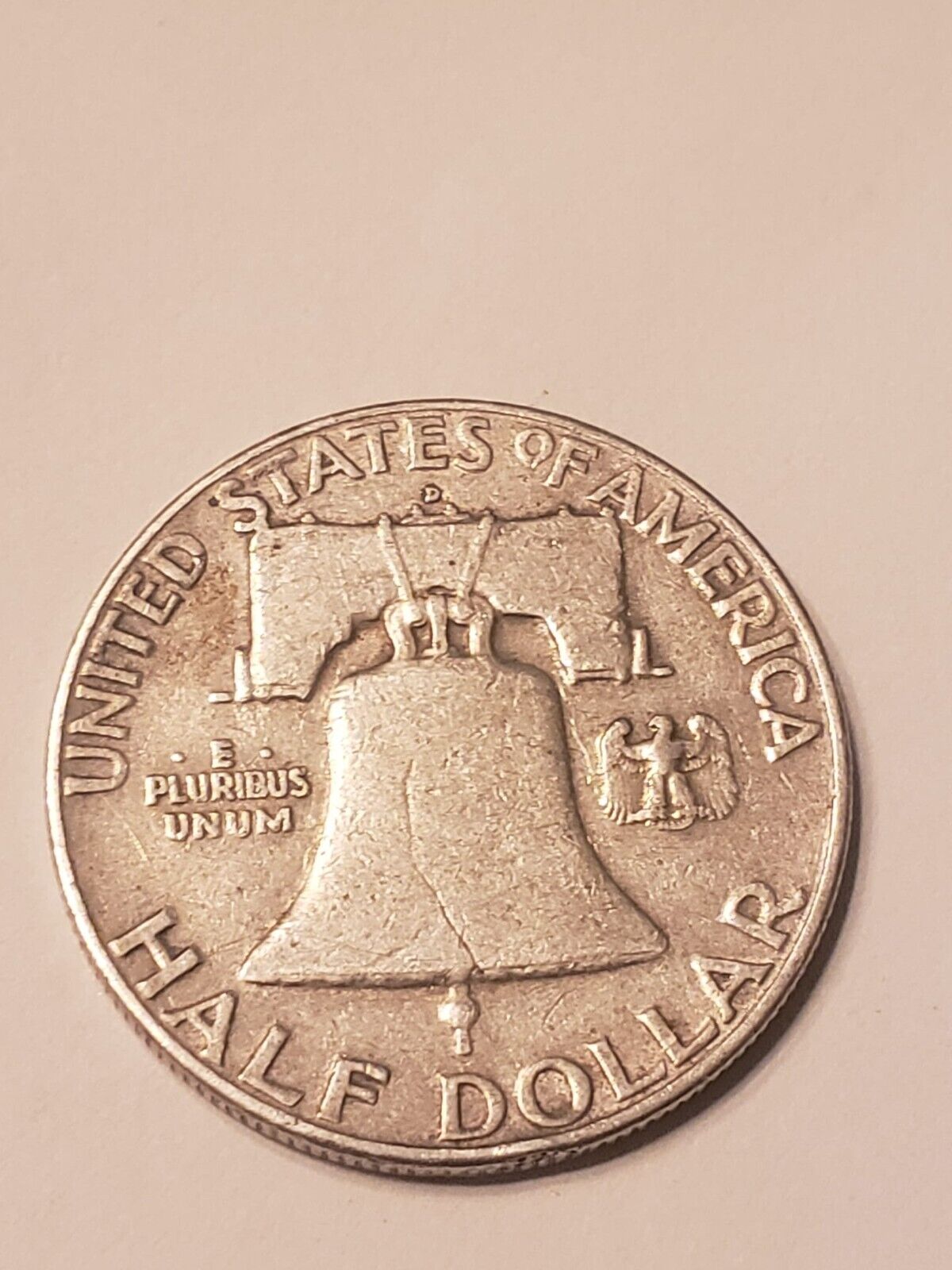 USA Silver Half Dollar Franklin 1960 D in a good condition.(CB9a3)