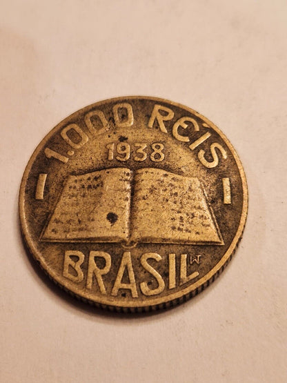 BRAZIL 1927,1933 RARE 2 COINS in good grade.C61