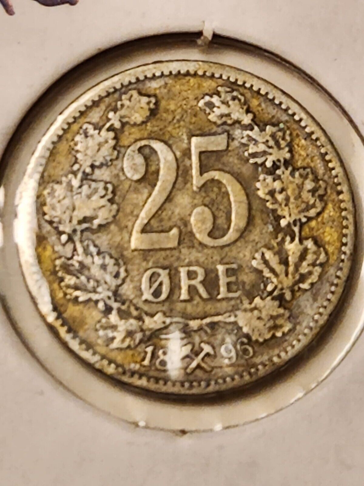 NORWAY - 25 ore - 1896 - K360 - SILVER. in good Condition. Y41