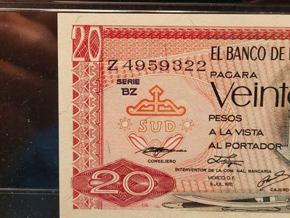 Mexico 1976 20 Pesos UNC PMG Certified 66 EPQ