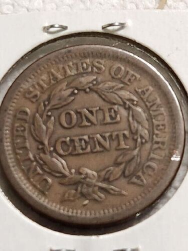 US RARE 1852 BRAIDED HAIR Large Cent in High Grade XF.Cb6A