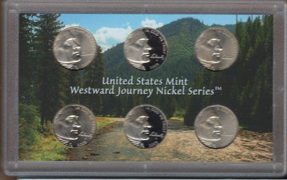 USA proof set of 6 Nickels coins all dated 2005 Sealed.Z4X15