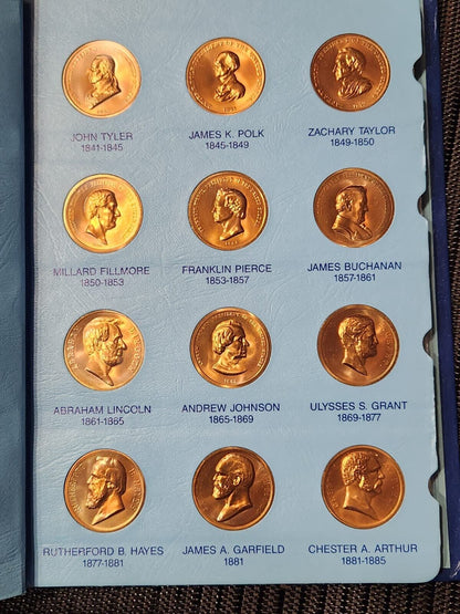 United States Mint Medals of the Presidents. Set of 41 Medals.Bronze.RM2b