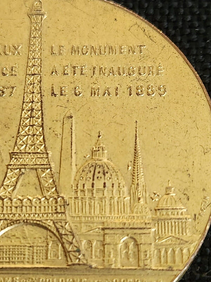 France Medal 1889 Memory Of Coins Souvenir The Eiffel Tower.PC20