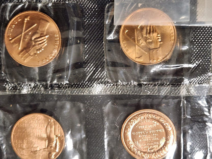 Presedential Miniature Medals Mint 10 Medallions.9Z4