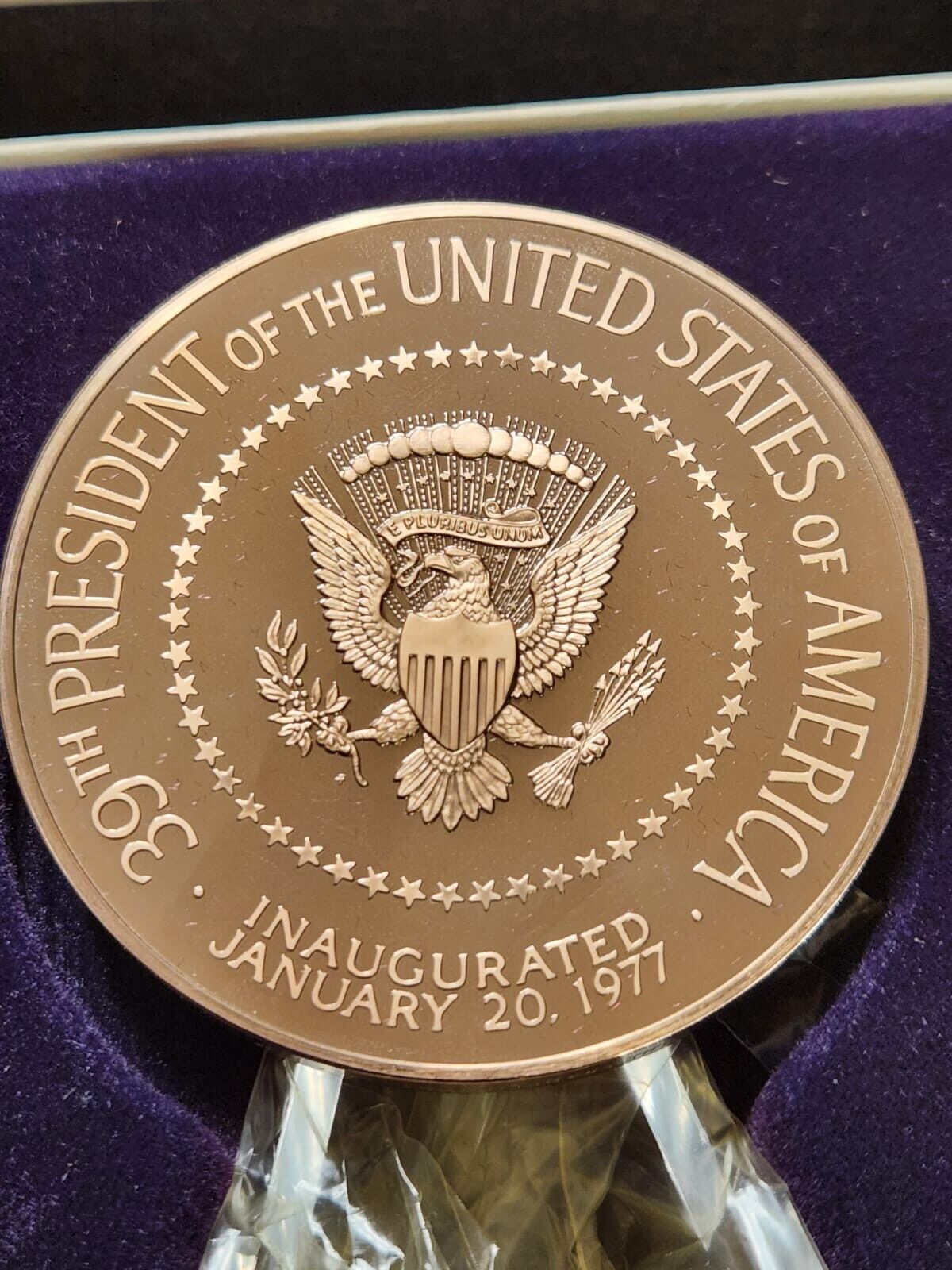 US Mint President Jimmy Carter 3" Bronze Inaugural Commemorative Medal Mint.9Z10