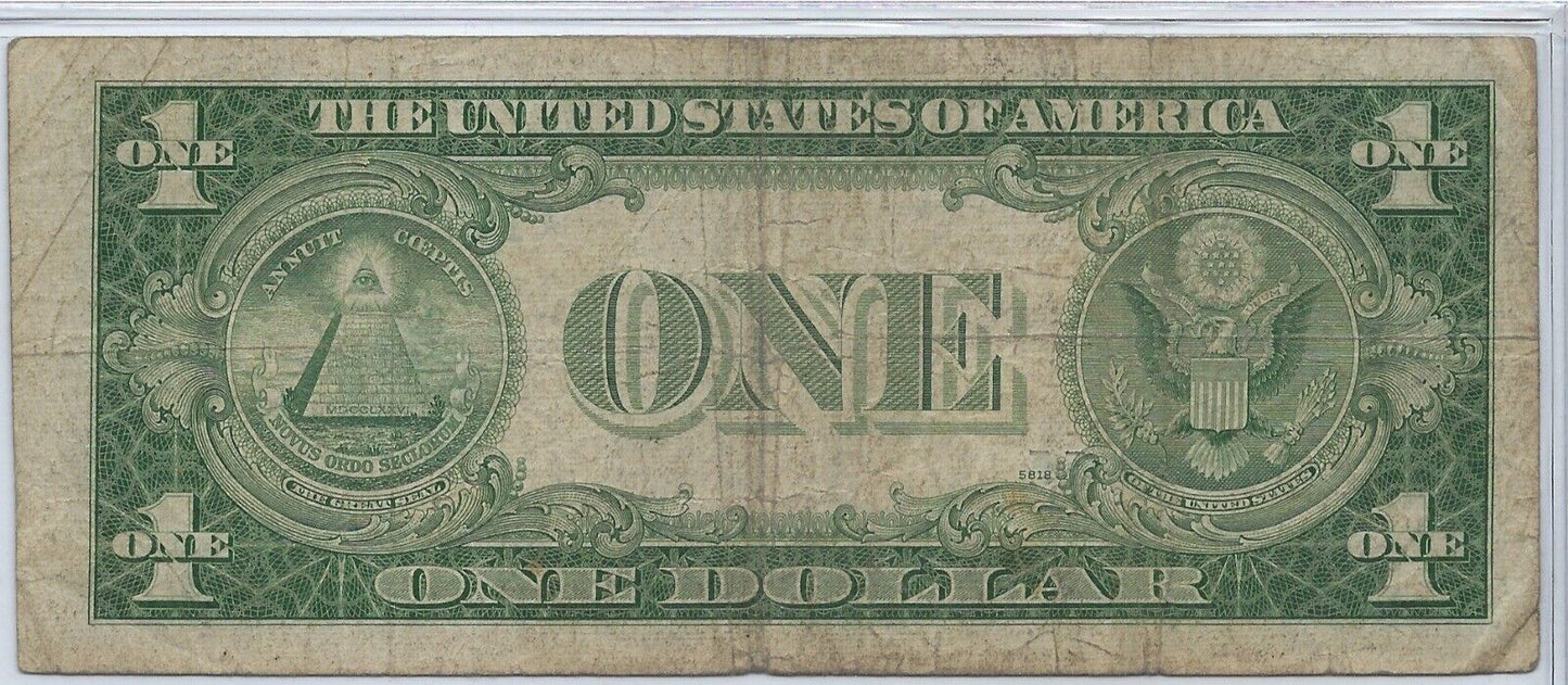 US$1 Silver Certificate 1935E  Star Note *Replacement * F,Error Shift .(35A)